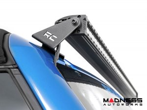 Ford Bronco Light Upgrade - Windshield Light Bar Kit - Rough Country - 50" Single Row LED - Black Series Ford Bronco Light Upgrade - Windshield Light Bar Kit - Rough Country - 50" Single Row LED - Black Series